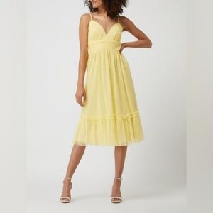 Jake’s Cocktail Yellow dress, size 38 (approx 6)